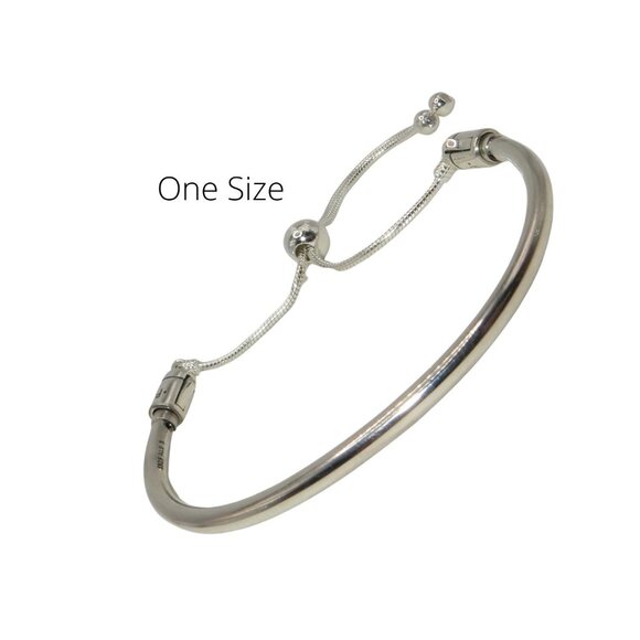 Pandora Moments Bolo Bracelet One size CZ & Sterling Silver 597953CZ - Picture 1 of 7
